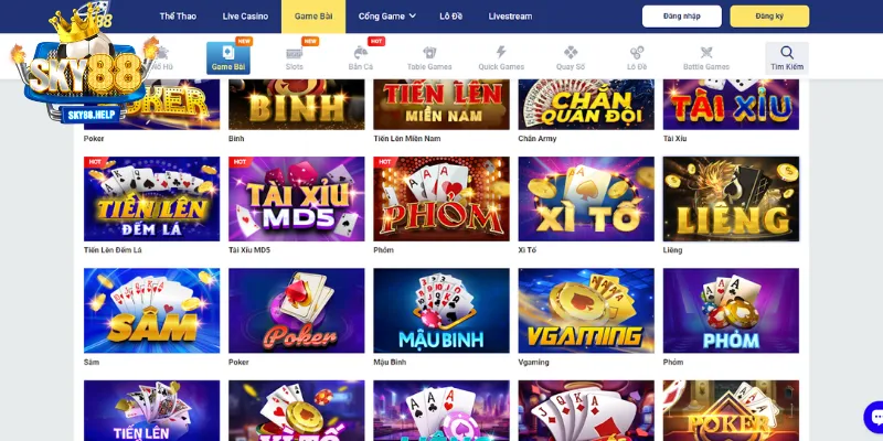 Game Slot tại sky88